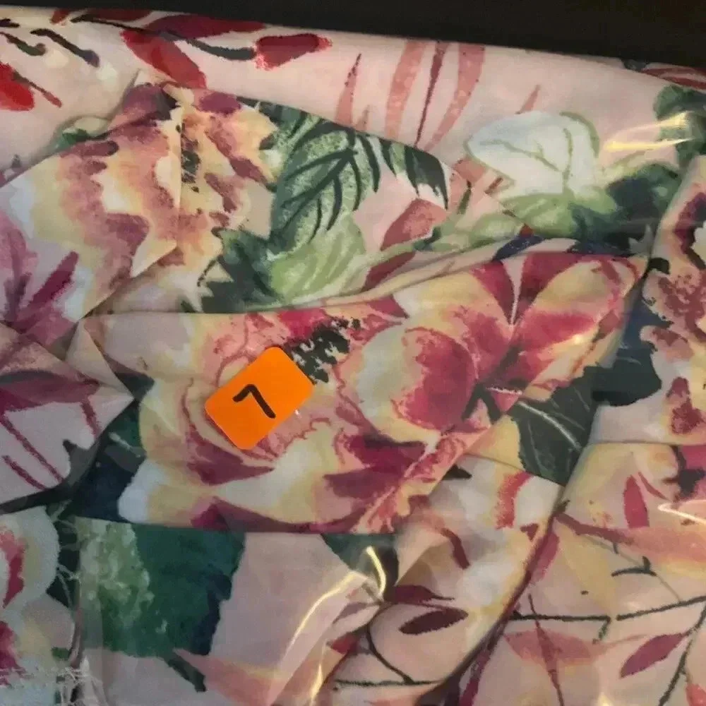 Bobeau‎ Open Front Floral Summer Kimono Womens Robe Size Small